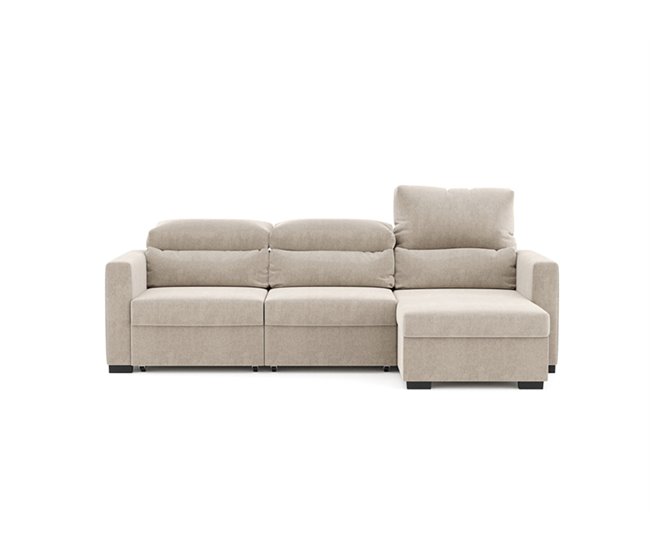 Conforama Chaise longue ARAM convertible en cama reversible color beige