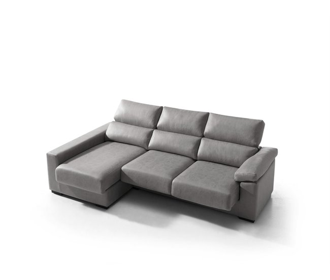 Conforama Chaise Longue BEA Lado Izquierdo Color Gris Claro