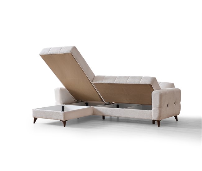 Conforama Chaise Longue Cama Reversible Blanco HERMÉS