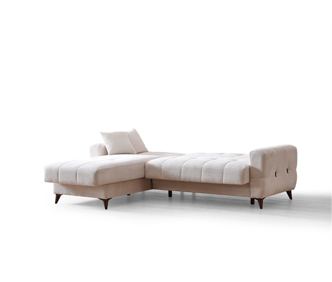 Conforama Chaise Longue Cama Reversible Blanco HERMÉS