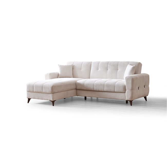 Conforama Chaise Longue Cama Reversible Blanco HERMÉS