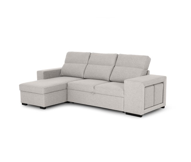 Conforama Chaise Longue Con Cama HARRISON Lado Reversible Color Beige