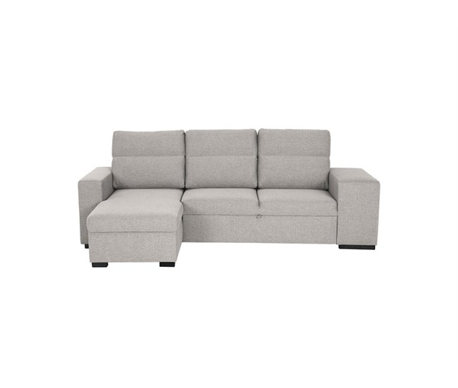 Conforama Chaise longue con cama HARRISON lado reversible color beige