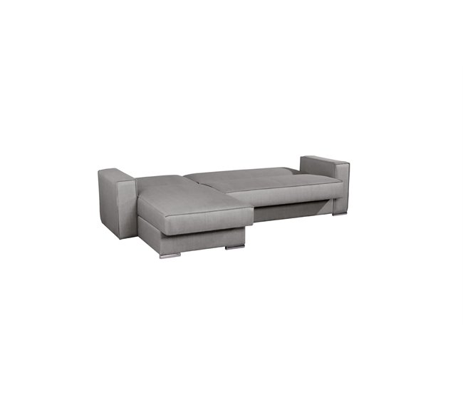 Conforama Chaise Longue Con Cama Reversible Color Gris LAILA