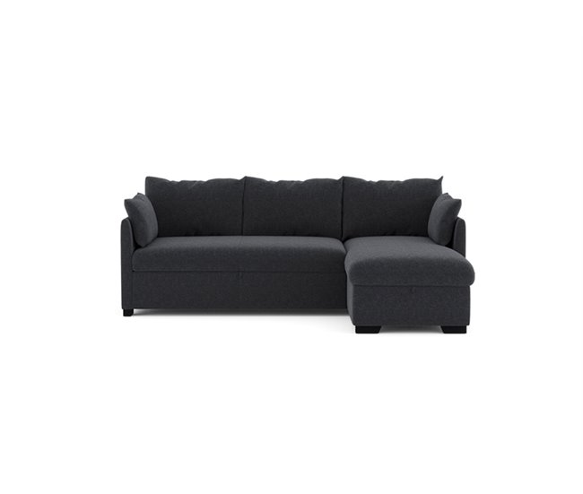 Conforama Chaise longue con cama reversible SYCO gris