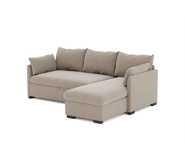 Conforama Chaise Longue Con Cama Revesible Color Beige SYCO 2