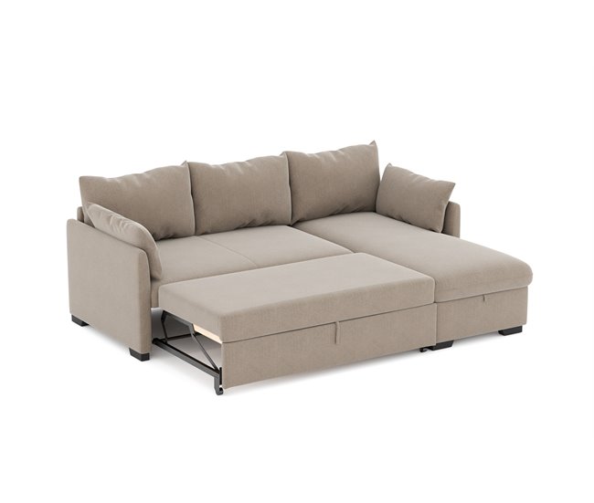 Conforama Chaise Longue Con Cama Revesible Color Beige SYCO 2