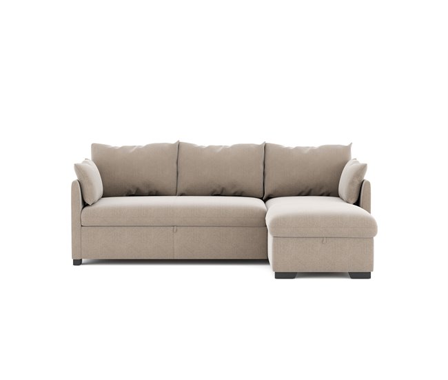 Conforama Chaise longue con cama revesible color beige SYCO 2