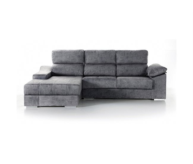 Conforama Chaise longue DANIELA 2 lado izquierdo color antracita