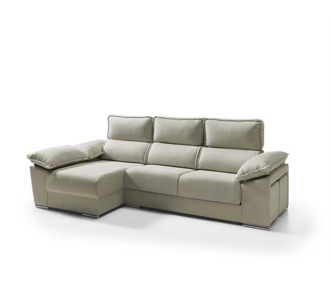 Conforama Chaise Longue Izquierda Con Arcon DIWY Color Beige