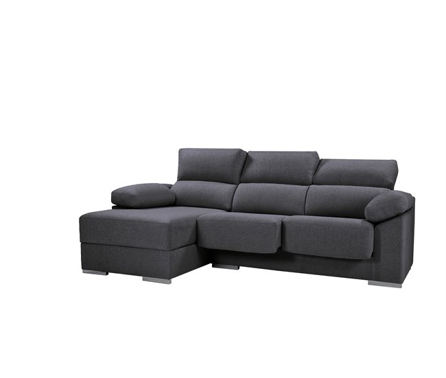 Conforama Chaise Longue Izquierda S NOEMI Color Antracita