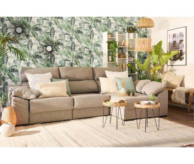 Conforama Chaise Longue KLEE Lado Derecho Color Visón