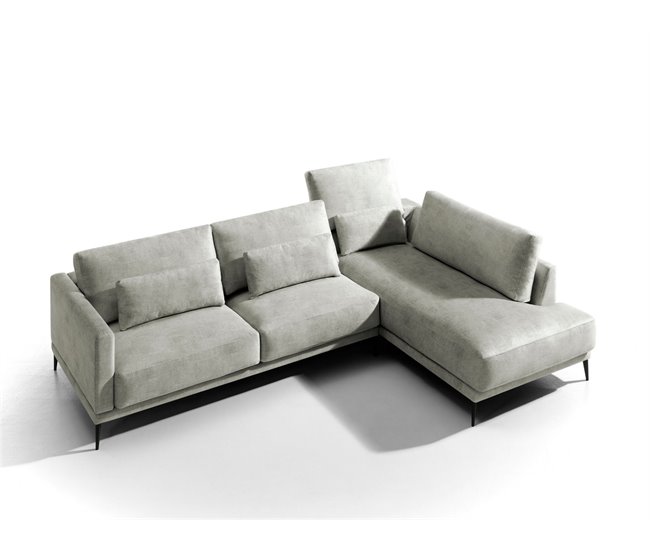 Conforama Chaise Longue LAURY Lado Derecho Color Crudo