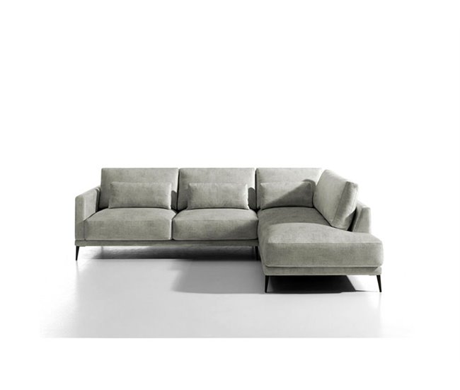 Conforama Chaise longue LAURY lado derecho color crudo