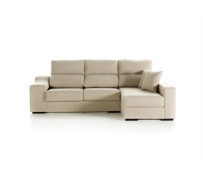 Conforama Chaise longue LUCIA 5 lado derecho color beige