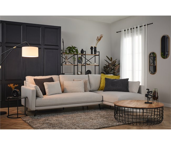 Conforama Chaise Longue NIKO Fija Derecha Color Beige