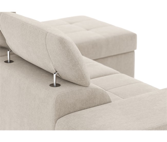 Conforama Chaise Longue PHOENIX Convertible En Cama Reversible Color Beige