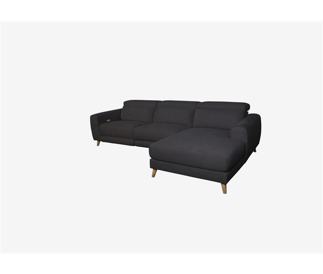 Conforama Chaise Longue Relax BELFAST Derecha Color Antracita