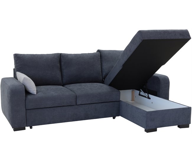 Conforama Chaise Longue Reversible Con Cama BROADWAY Color Gris Oscuro