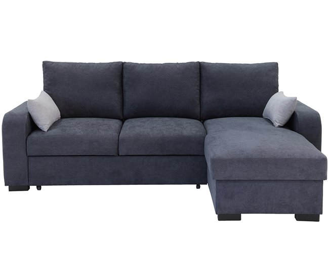 Conforama Chaise longue reversible con cama BROADWAY color gris oscuro
