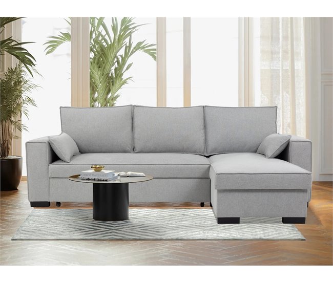 Conforama Chaise Longue Reversible Con Cama MARLON Color Gris