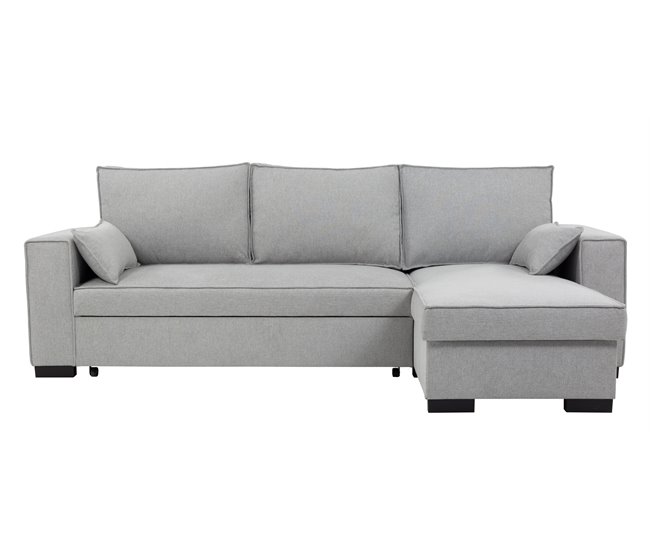 Conforama Chaise longue reversible con cama MARLON color gris