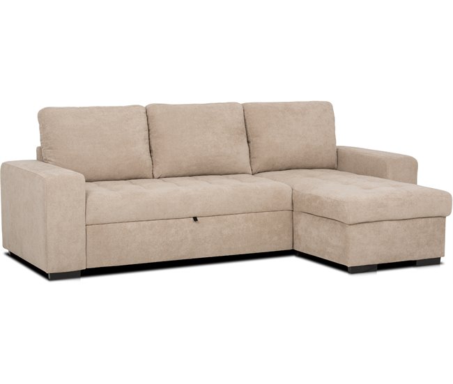 Conforama Chaise Longue Reversible De Tela Con Cama HARRY Color Camel