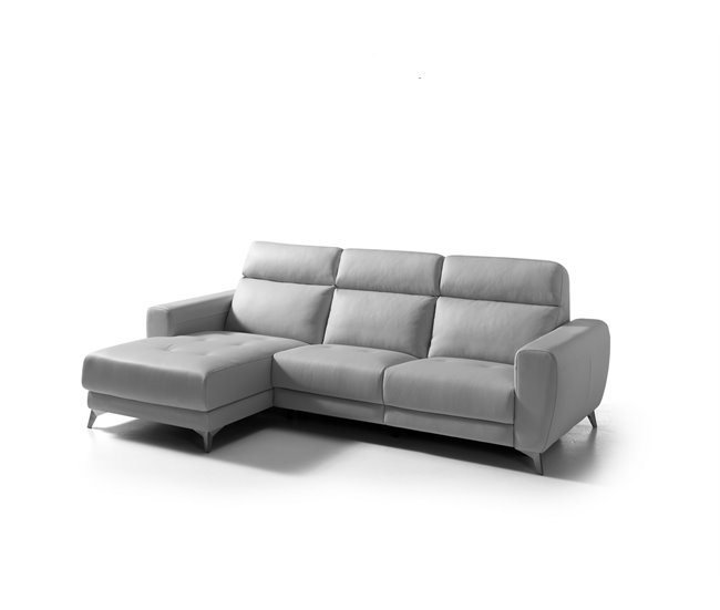 Conforama Chaise Longue SALMA Relax Eléctrica Lado Izquierdo Color Gris