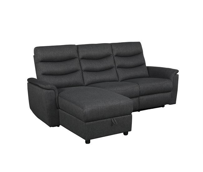 Conforama Chaise Loungue Relax FAMILY Eléctrico Izquierdo Antracita