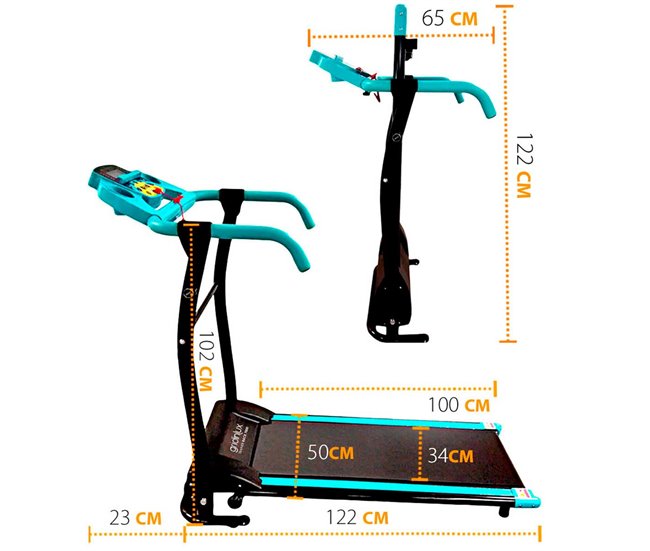 Conforama Cinta De Andar 12 Programas Eléctrica Plegable Motor 1000 W. Gridinlux