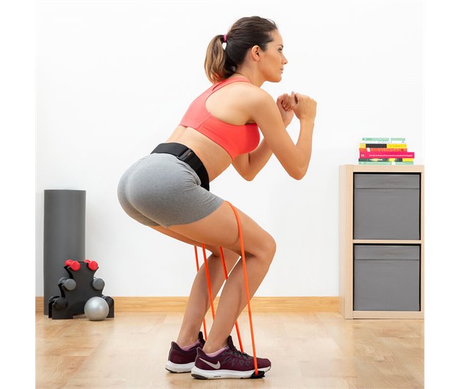 Conforama Cinturón Con Bandas De Resistencia Para Glúteos Y Guía De Ejercicios Bootrainer InnovaGoods