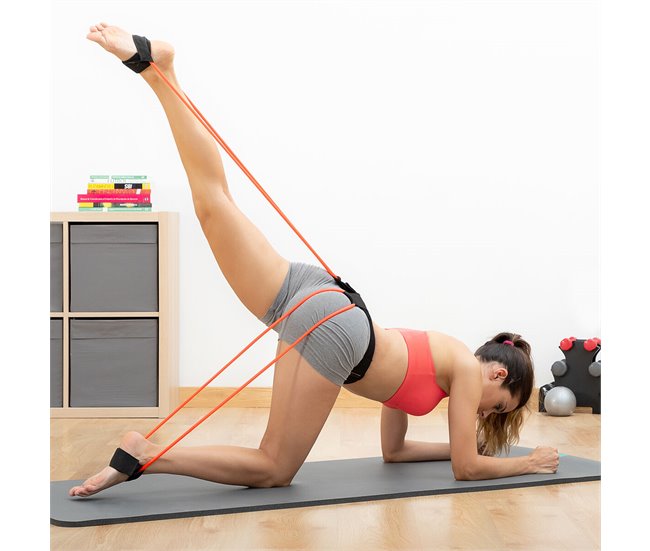 Conforama Cinturón Con Bandas De Resistencia Para Glúteos Y Guía De Ejercicios Bootrainer InnovaGoods