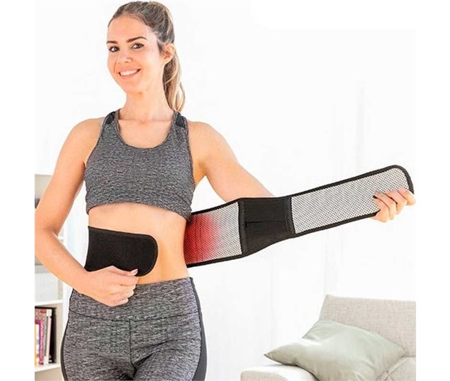 Conforama Cinturón Térmico Tourmabelt InnovaGoods Corrector De Postura Unisex Talla única Negro