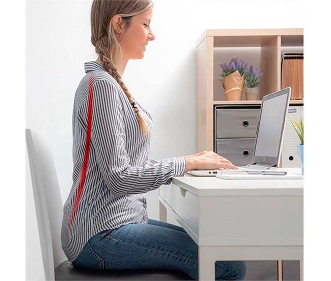 Conforama Cinturón Térmico Tourmabelt InnovaGoods Corrector De Postura Unisex Talla única Negro