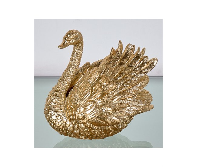 Conforama Cisne Presume De Casa Felix 16.5*16*10.5 Dorado Resina