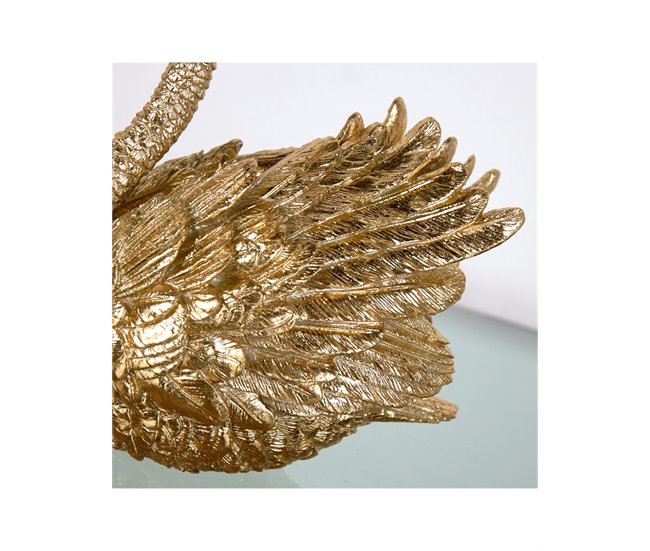 Conforama Cisne Presume De Casa Felix 16.5*16*10.5 Dorado Resina