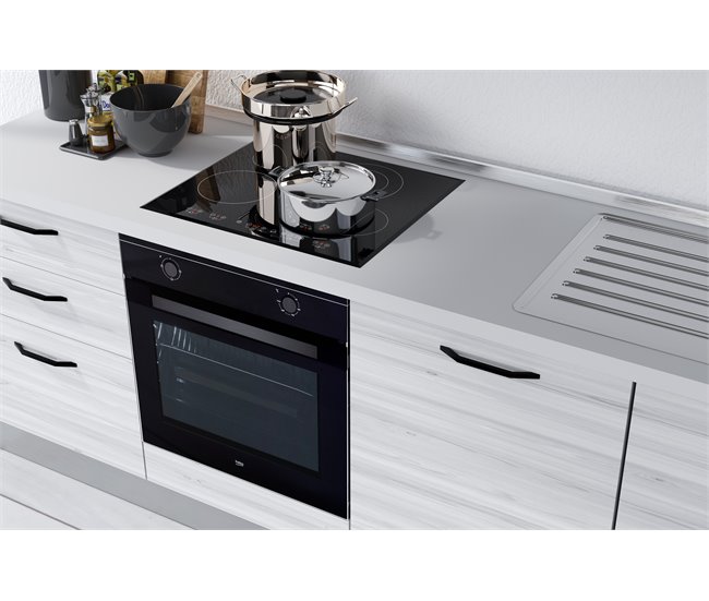 Conforama Cocina GILDA 2.0 Derecha L240 Titanio Frassino Y Light Grey