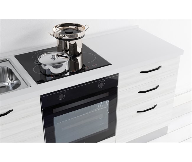 Conforama Cocina GILDA 2.0 L180 Izquierda Titanio Frassino Y Light Grey