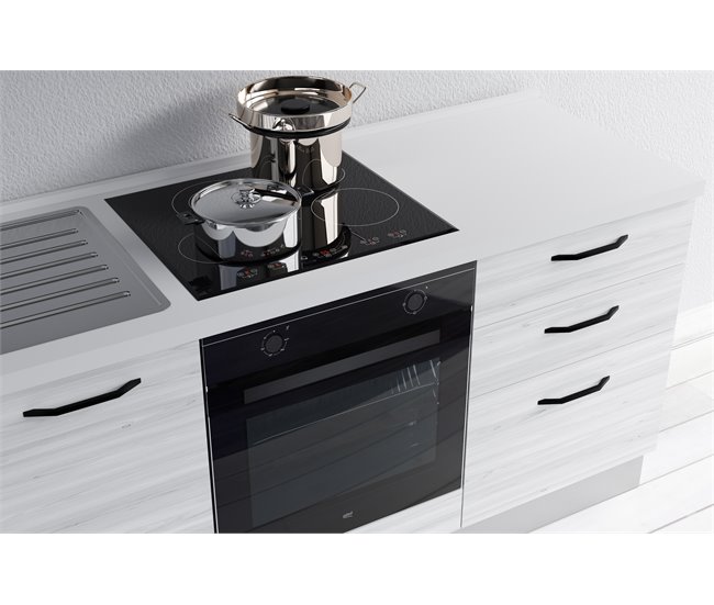 Conforama Cocina GILDA 2.0 L210 Izquierda Titanio-Frassino Y Light Grey