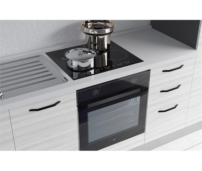 Conforama Cocina GILDA 2.0 L255 Izquierda Titanio-Frassino Y Light Grey