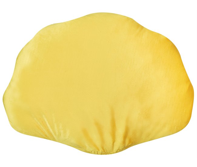 Conforama Cojín Concha De Terciopelo Amarillo 47 X 35 Cm CONSOLIDA