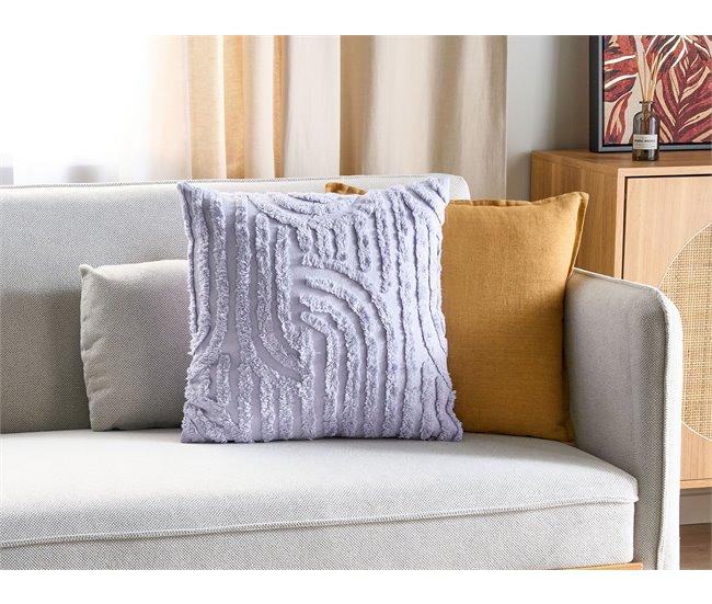 Conforama Cojín De Algodón Violeta 45 X 45 Cm TELLIMA