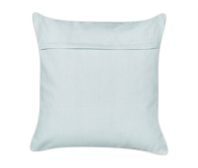 Conforama Cojín De Terciopelo Azul Motivo Pulpo 45 X 45 Cm LAMINARIA