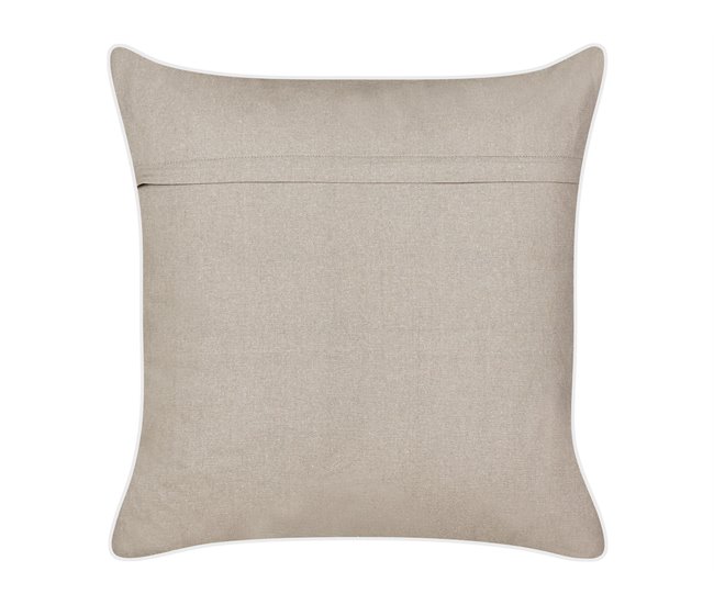 Conforama Cojín De Terciopelo Rosa Motivo Estrellas De Mar 45 X 45 Cm CERAMIUM
