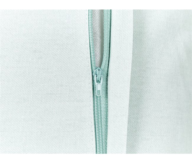 Conforama Cojín De Terciopelo Verde Menta Motivo Coral 45 X 45 Cm NORI