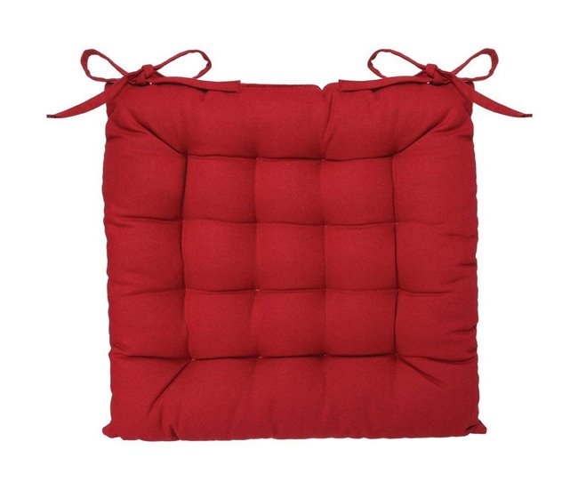 Conforama Cojín para sillas Atmosphera Granate (38 x 38 cm)