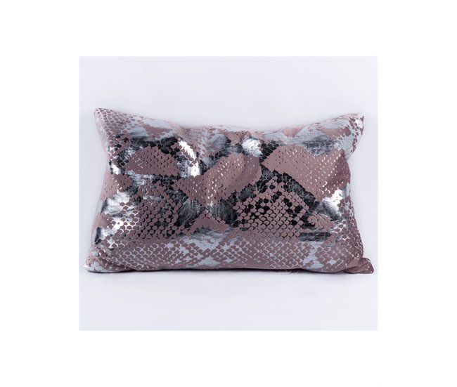 Conforama Cojin Presume De Casa Snake 53*33*8 Plateado/rosa Poliester