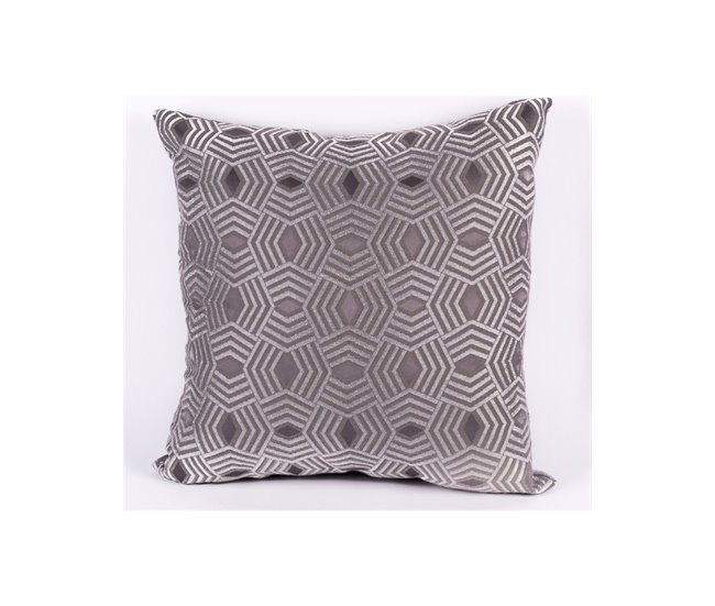 Conforama Cojin Presume De Casa Valerie 43*43*8 Gris/plateado Poliester