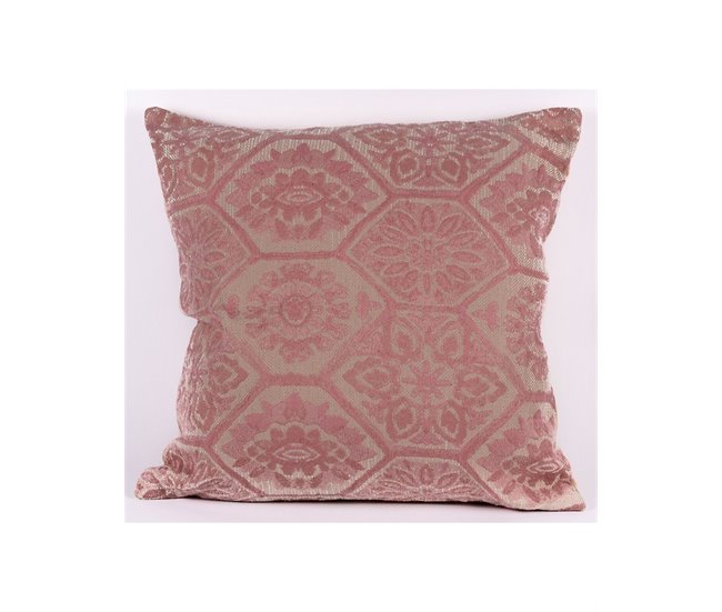Conforama Cojin Presume De Casa Valerie 45*45*8 Blanco/rosa Poliester