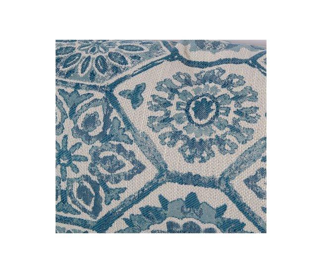 Conforama Cojin Presume De Casa Valerie 53*33*8 Blanco Roto/azul Poliester